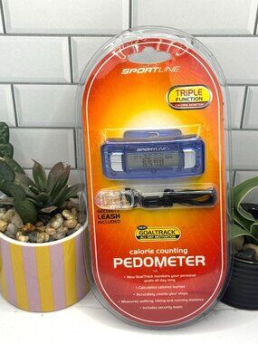 Sportline Calorie Counting Pedometer With GoalTrack & Security Leash Included